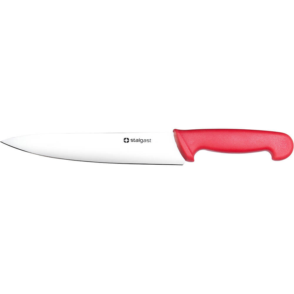 nóż kuchenny, HACCP, czerwony, L 220 mm