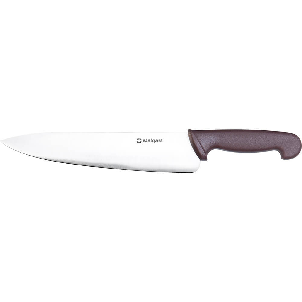 nóż kuchenny, HACCP, brązowy, L 250 mm