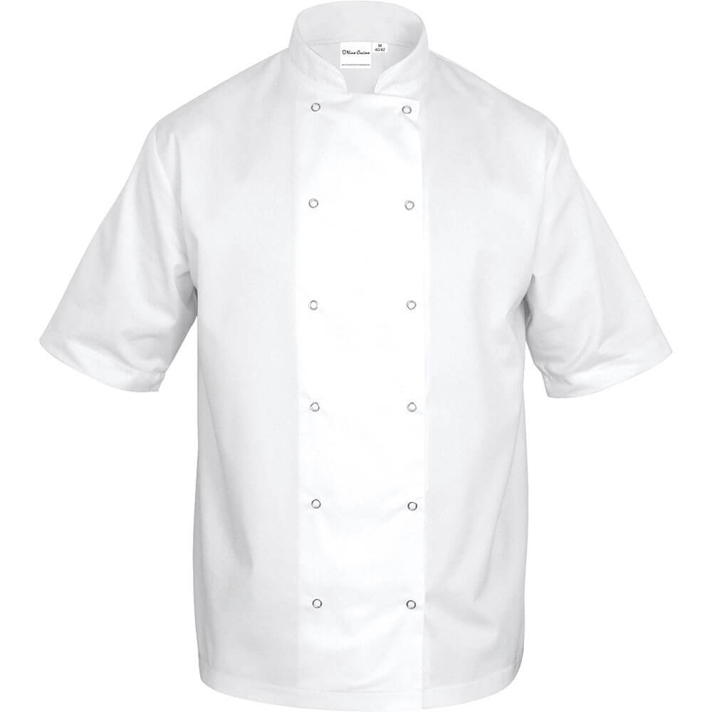 Bluza kucharska biała krótki rękaw xl unisex 634075