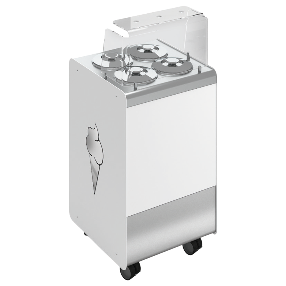 konserwator do lodów typu pozzetti, Fresco 4, P 0.25 kW 850040