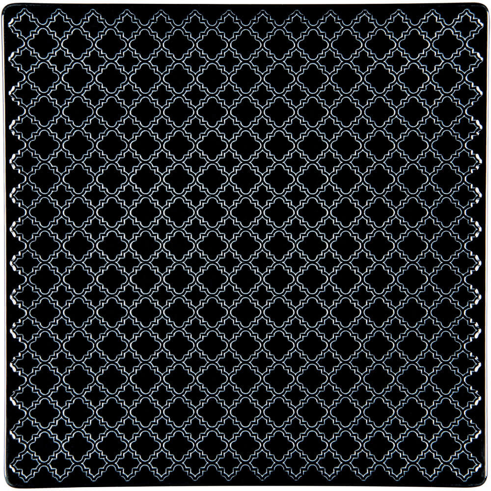 talerz płytki, kolor czarny, Marrakesz, 170x170 mm 390136