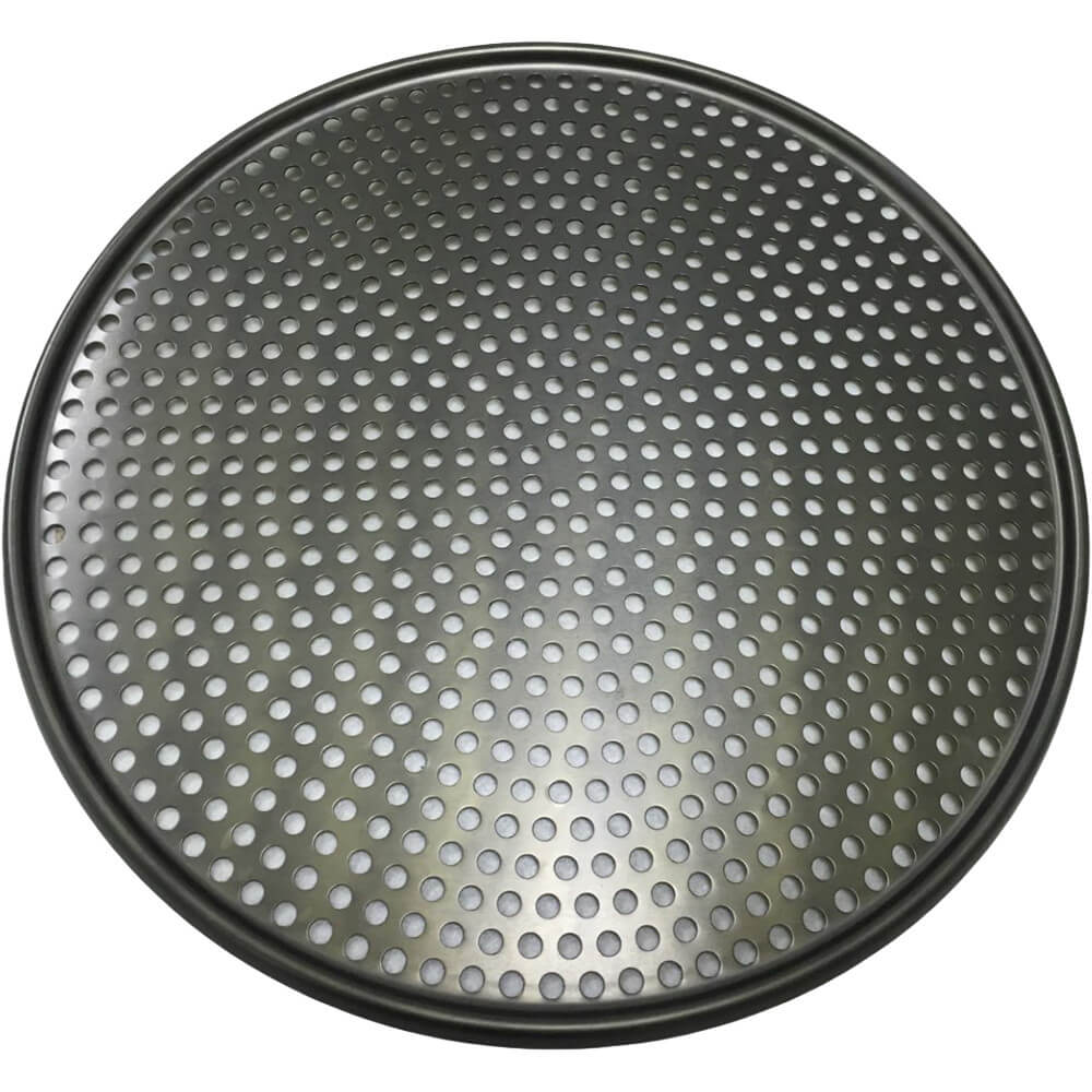 blacha do pizzy, aluminiowa, anodowana, perforowana Ø 300 mm 560302