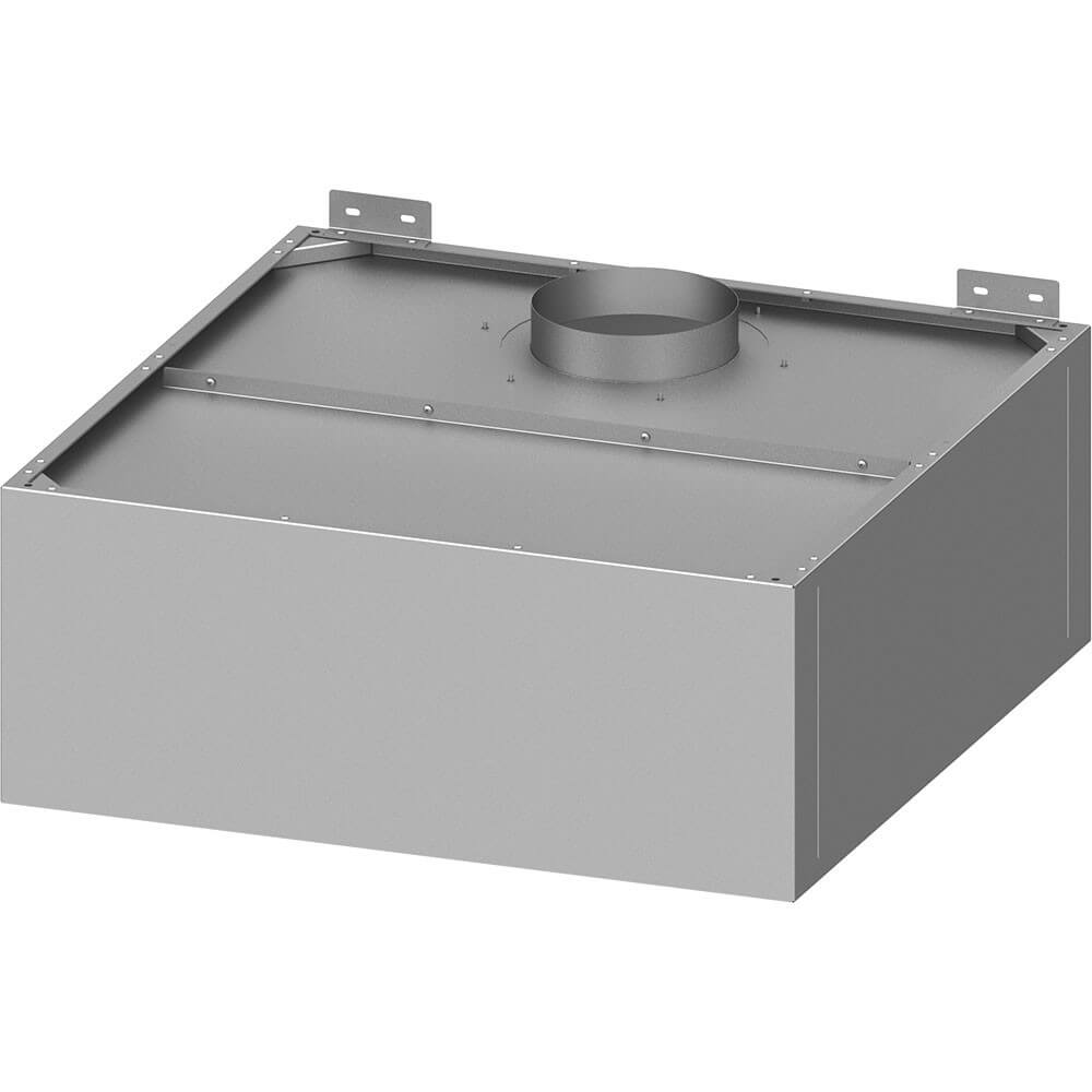 okap przyścienny skrzyniowy skręcany z łapaczami, bez oświetlenia (króciec d=250mm) 1010x1000x400 611010