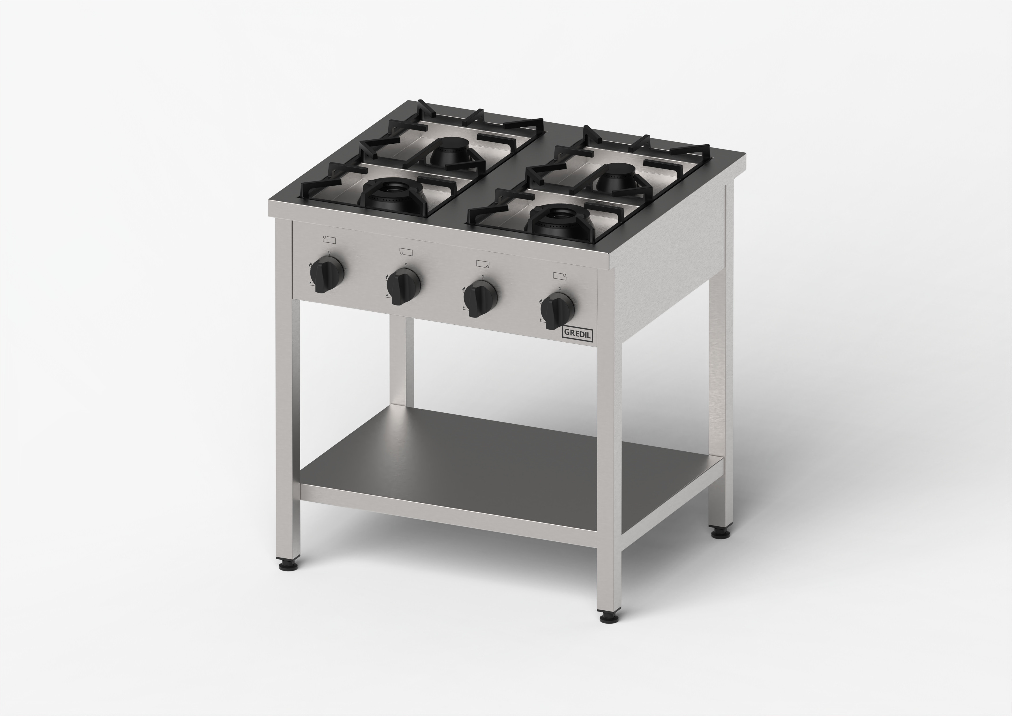 kuchnia gazowa, Gredil, skręcana, 800x700x850 mm, P 21 kW, G20/20 mbar 976511