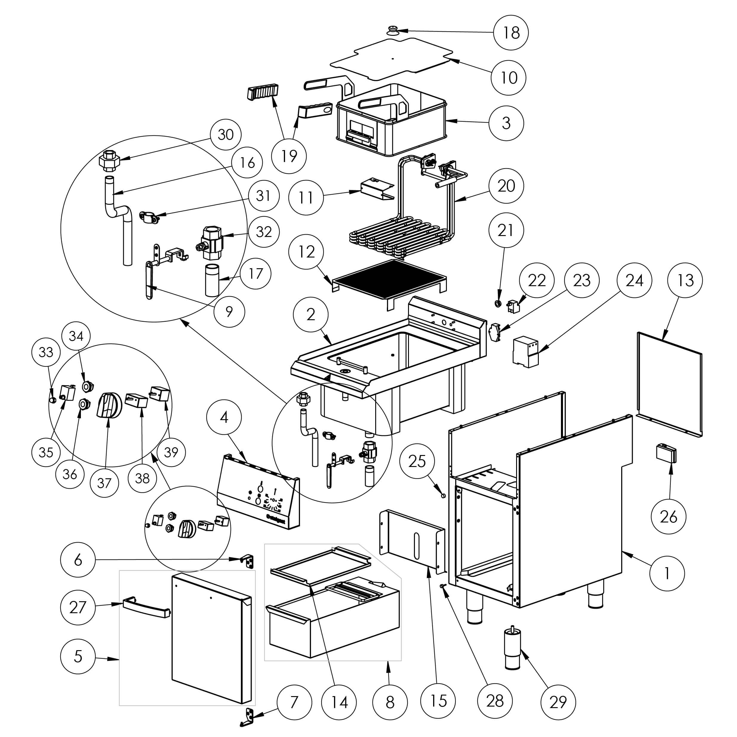 frytownica elektryczna, V 15 l, 15 kW 11