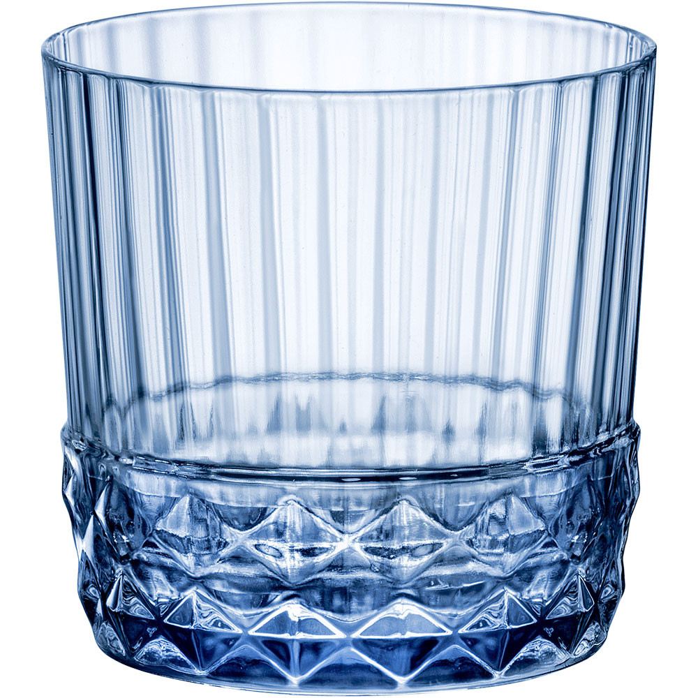 szklanka niska, sapphire blue, America' 20 s, V 300 ml 400424