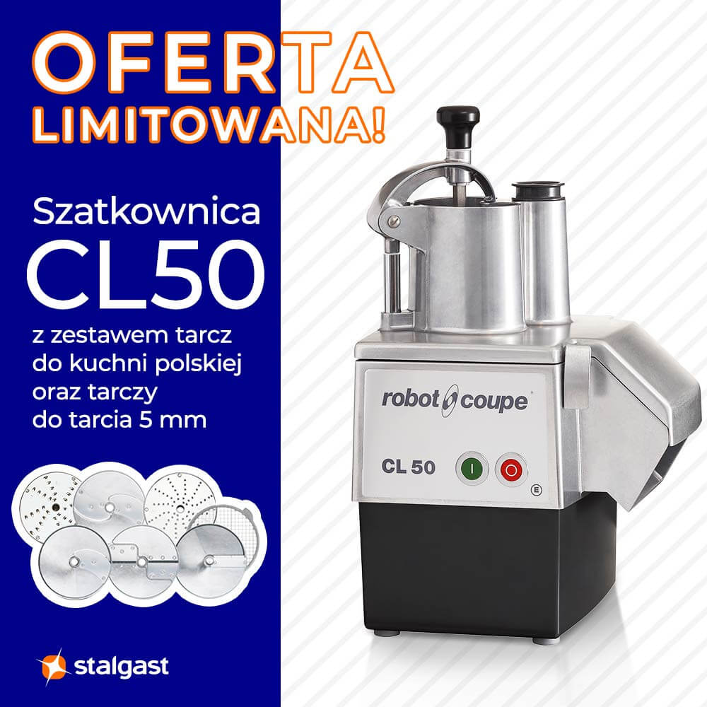 szatkownica do warzyw CL50 550 W 230V375 obr/min 20-300 posiłków +zestaw tarcz 713505
