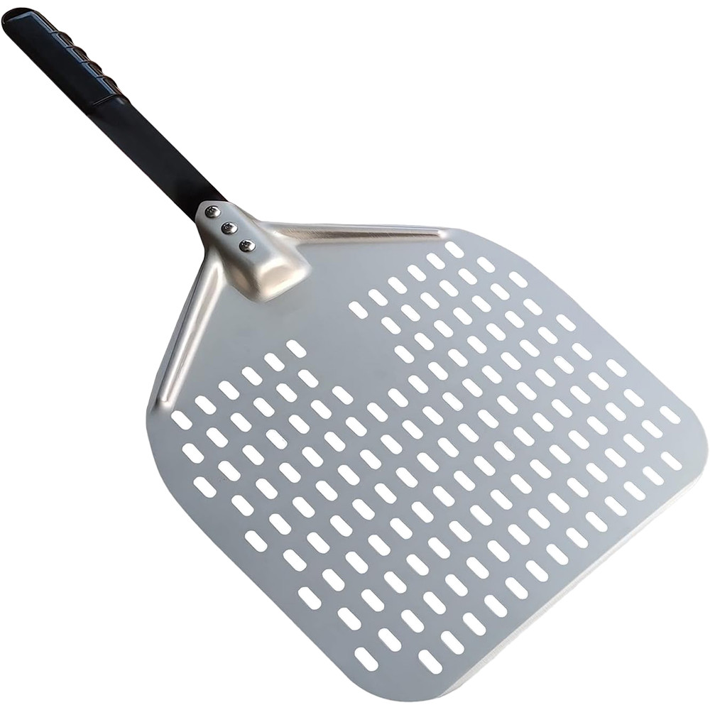 łopata do pizzy, perforowana, aluminiowa, 300x350 mm, L 660 mm 564660