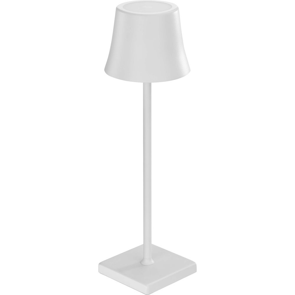 lampka stołowa LED, bezprzewodowa, biała, H 375 mm 694372