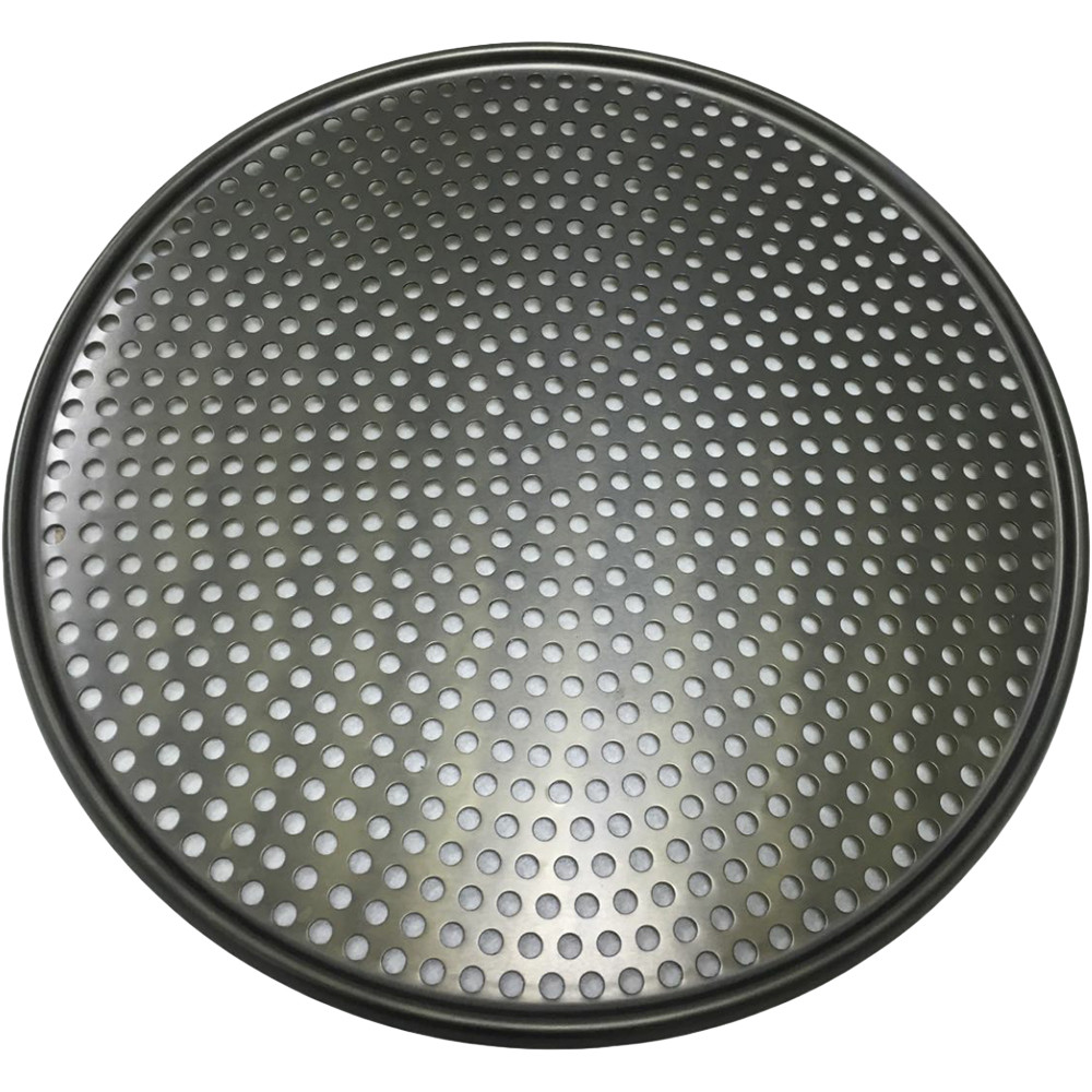 blacha do pizzy, aluminiowa, anodowana, perforowana Ø 400 mm 560402