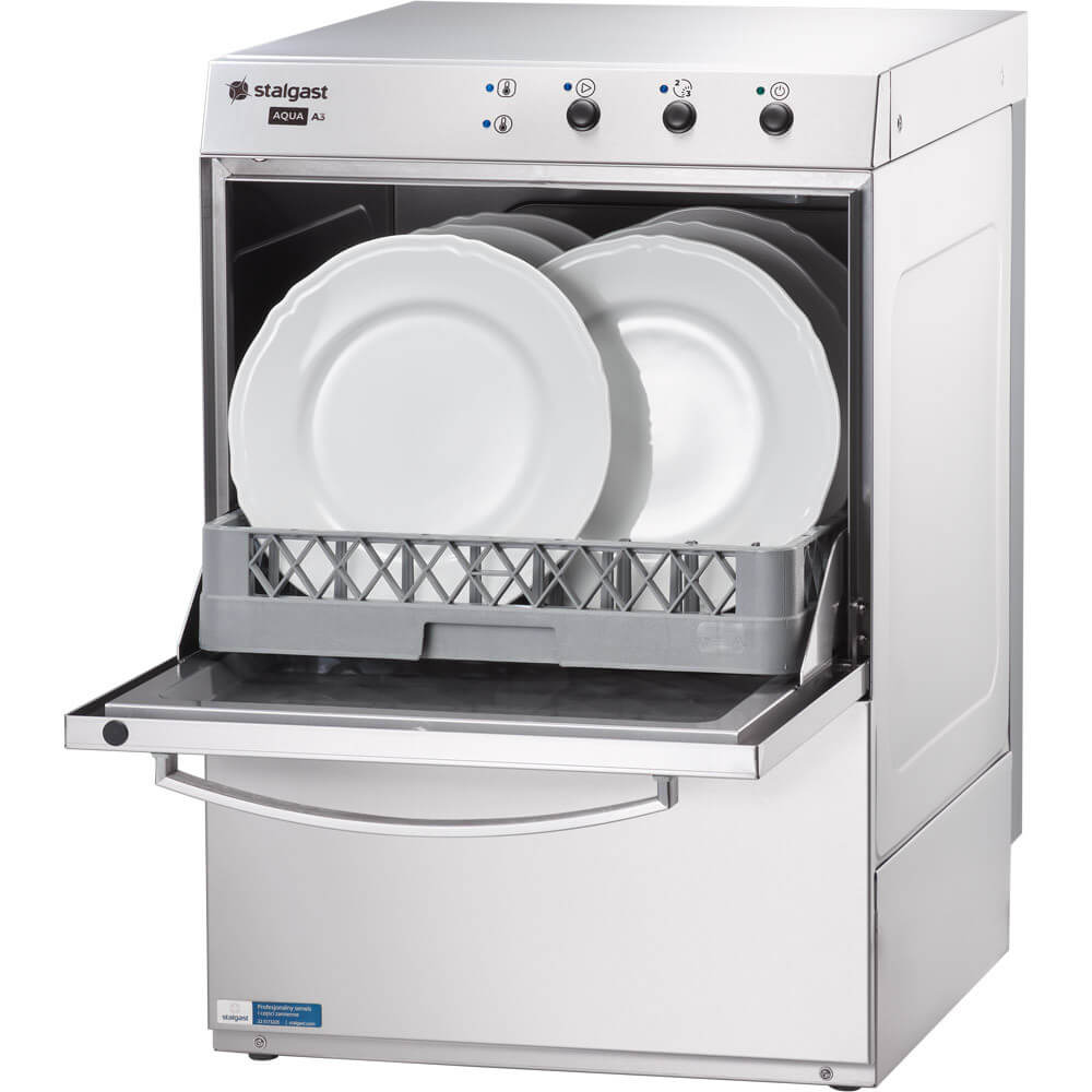 zmywarko wyparzarka, uniwersalna, dozownik płynu myjącego, pompa zrzutowa, P 3.4/4.9 kW, U 230/400 V 801507