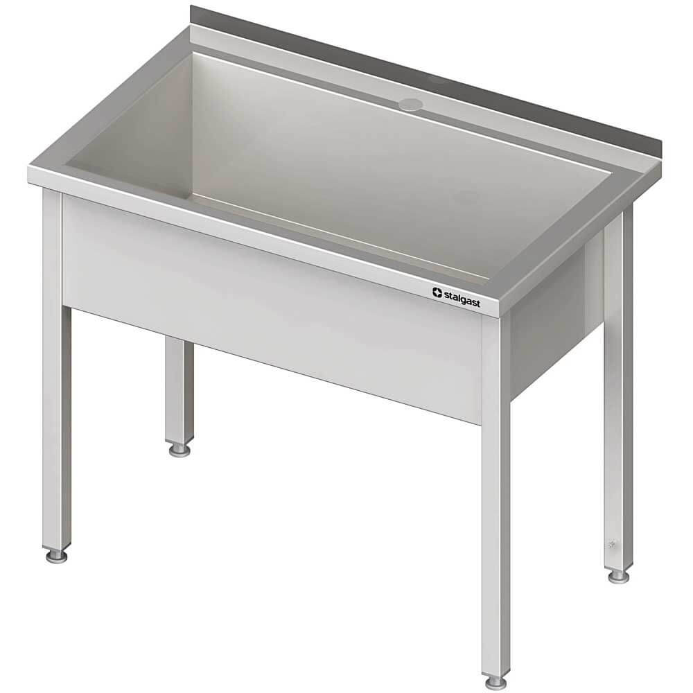 stół z basenem 1-komorowym spawany 800x600x850 mm h=300 mm 611486