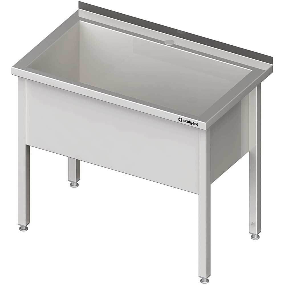 stół z basenem 1-komorowym spawany 800x600x850 mm h=400 mm 611686