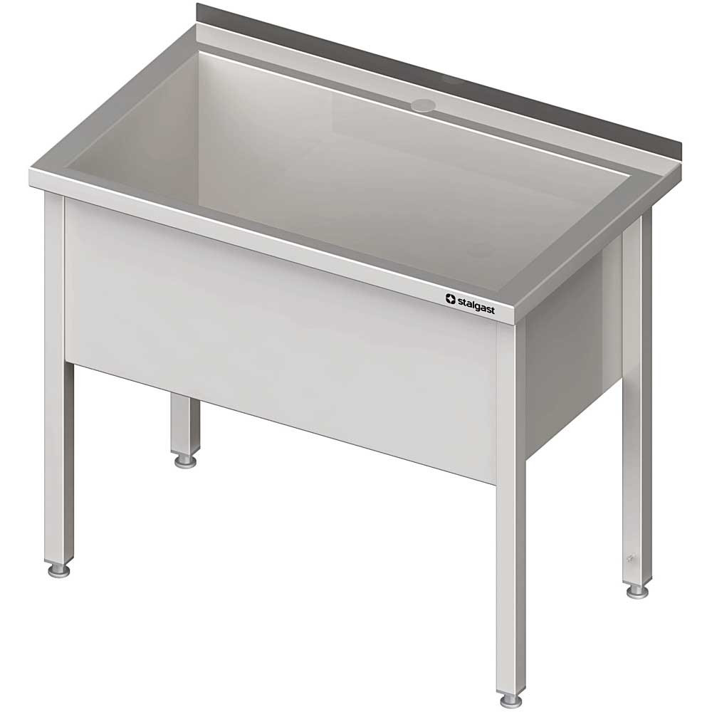 stół z basenem 1-komorowym spawany 800x700x850 mm h=400 mm 611687