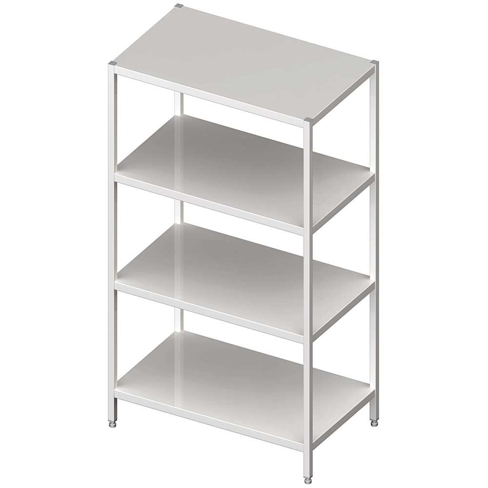 regał stalowy, magazynowy, skręcany, półki pełne, 1000x400x1800 mm 610104
