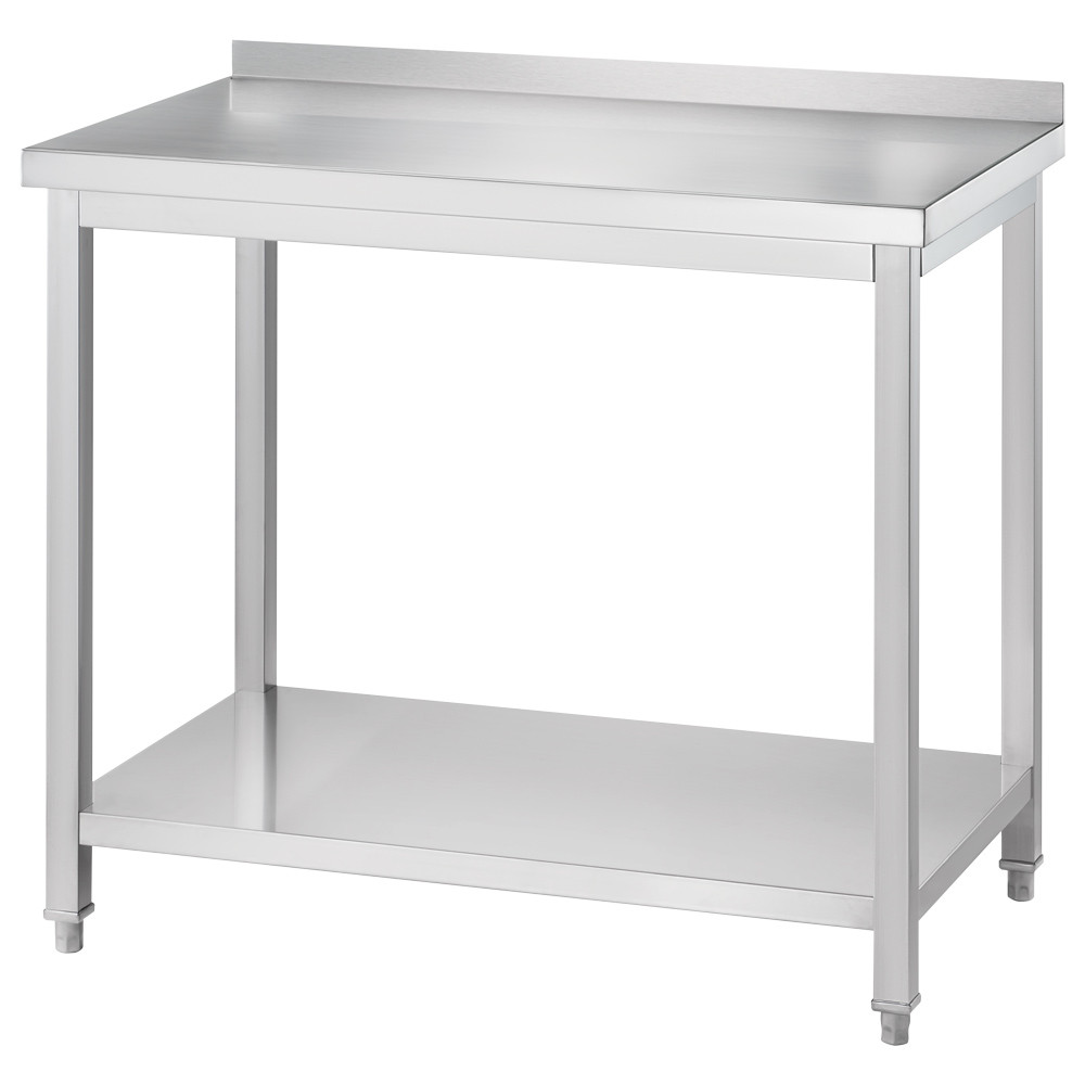 stół przyścienny z półką 1500x600x850 mm skręcany 671356