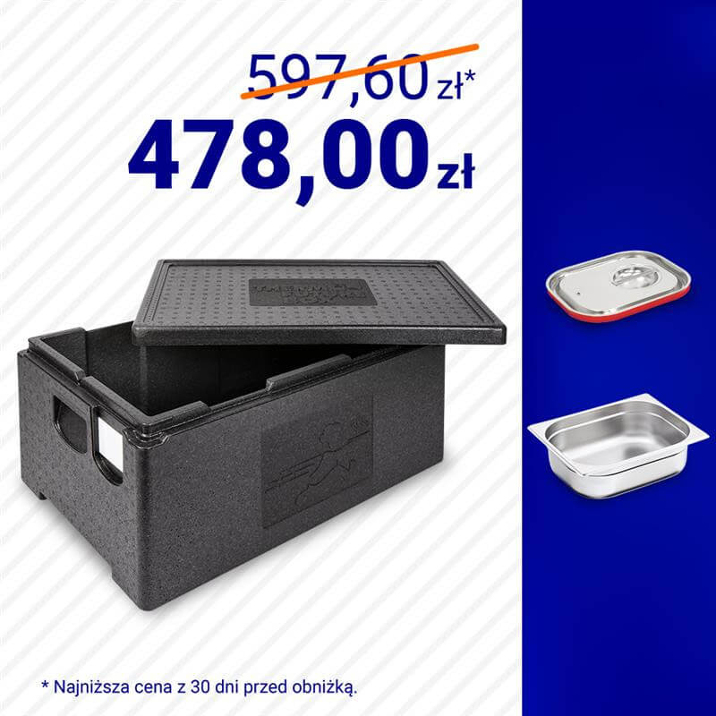 pojemnik termoizolacyjny, Premium,GN 1/1 200 mm z wyposażeniem 056200P35