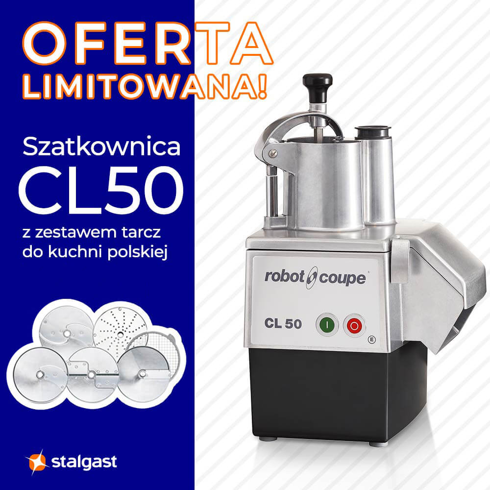 szatkownica do warzyw CL50 550 W 230V, 375 obr/min 20-300 posiłków +zestaw tarcz 713505