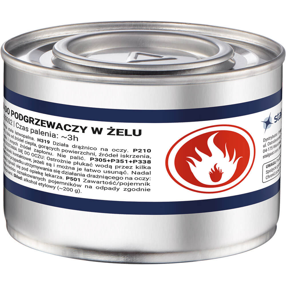 paliwo do podgrzewaczy (w żelu), karton (48 szt) 430048