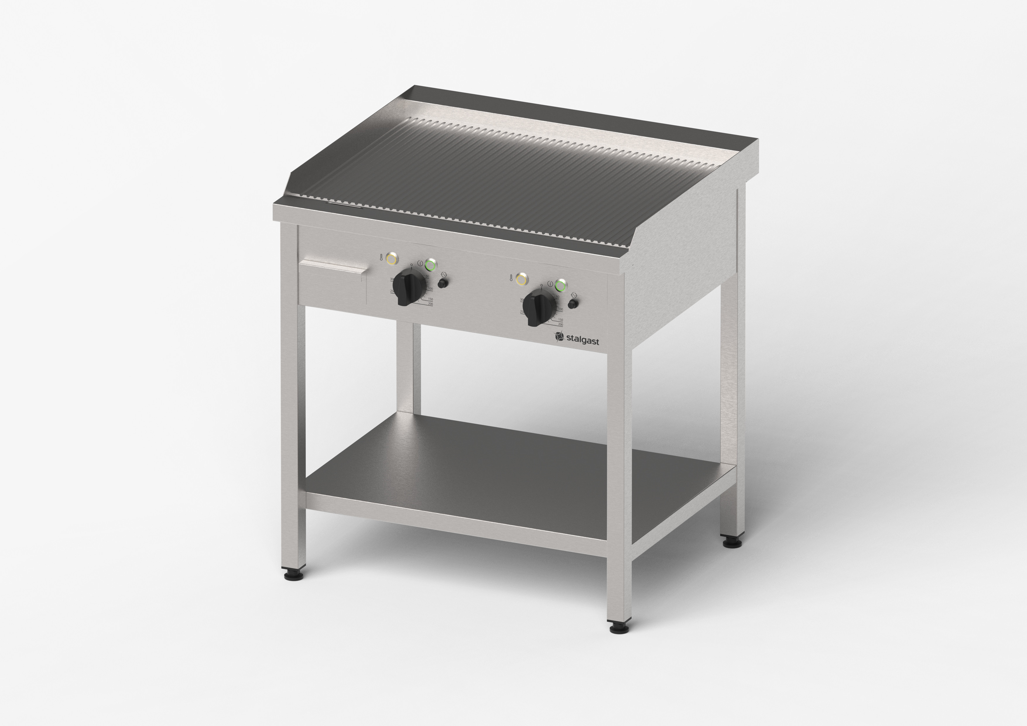 płyta grillowa elektryczna, ryflowana, Gredil, 800x700x850 mm, P 8.1 kW, U 400 V 977312