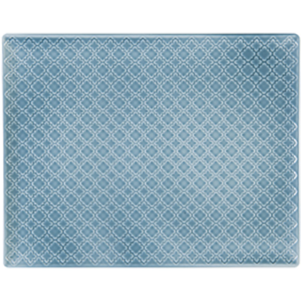 talerz płytki, kolor szaroniebieski, Marrakesz, 310x240 mm 390120