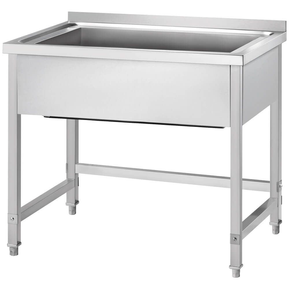 stół z basenem 1-komorowym, Gredil, 1000x600x850 mm h=400 mm skręcany 671706