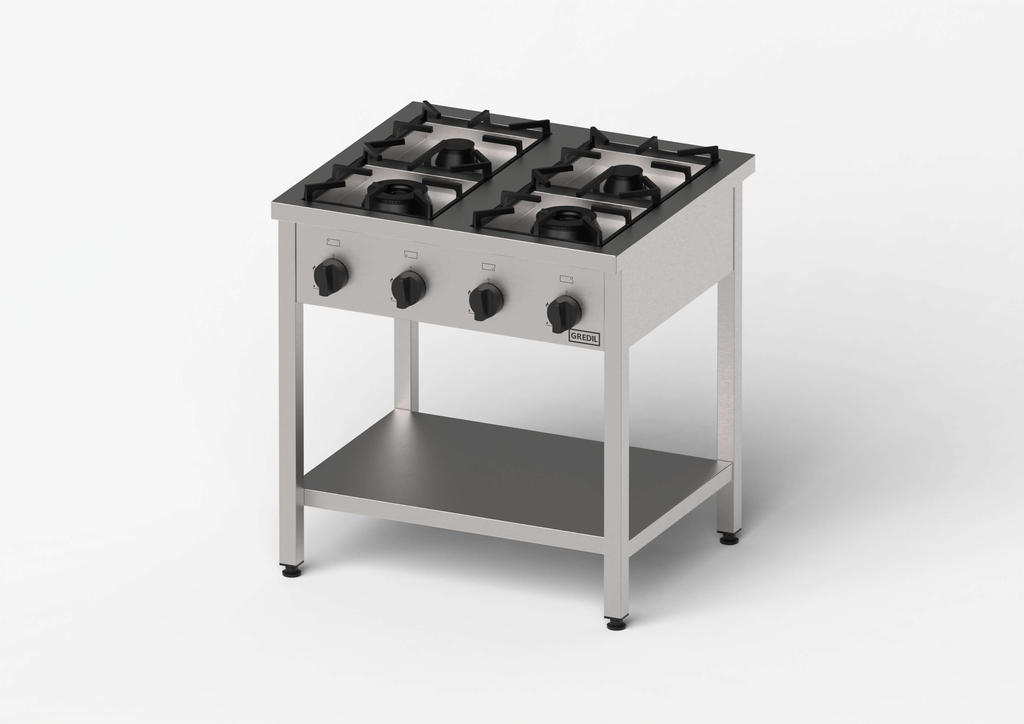 kuchnia gazowa, Gredil, skręcana, 800x700x850 mm, P 21 kW, G30/37 mbar 976513