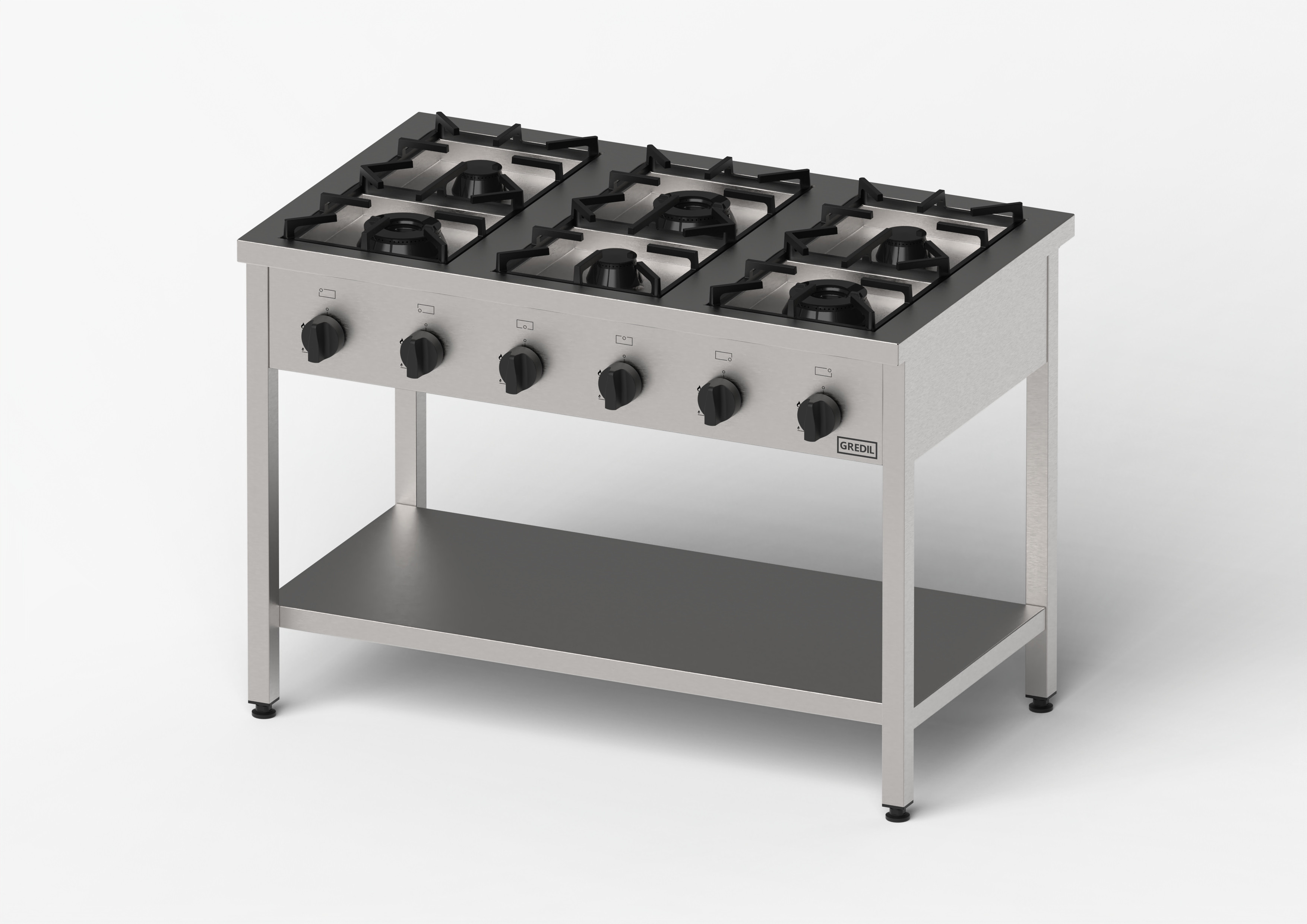 kuchnia gazowa, Gredil, skręcana, 1200x700x850 mm, P 33.5 kW, G20/20 mbar 976611