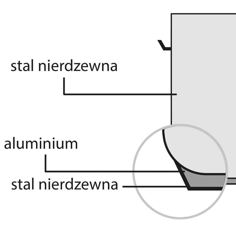 garnek średni z pokrywką, stalowy, Ø 320 mm, V 16.1 l 1