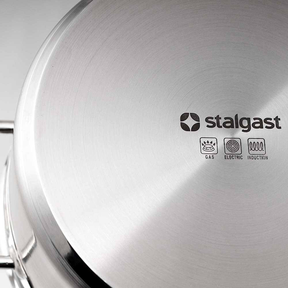 garnek wysoki bez pokrywki, stalowy, Ø 240 mm, V 8.5 l 1