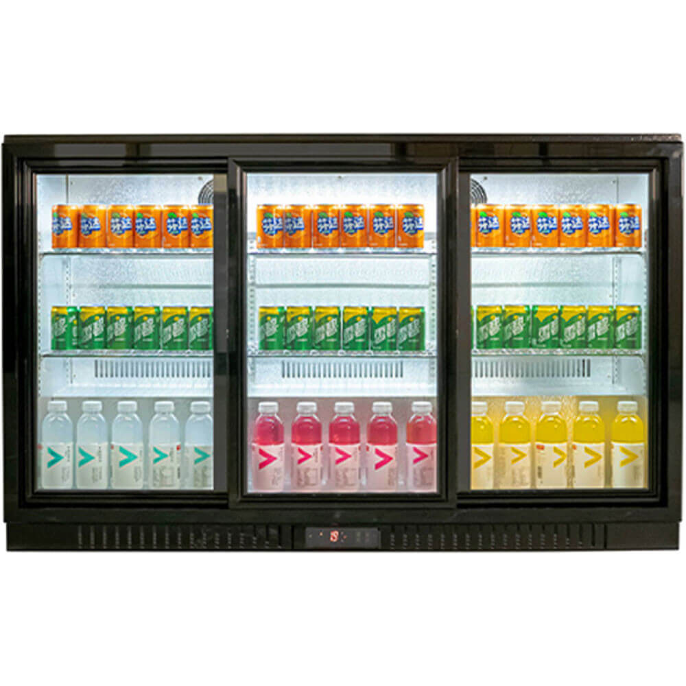 barowa witryna chłodnicza, 3-drzwiowa, drzwi suwane, V 308 l 1