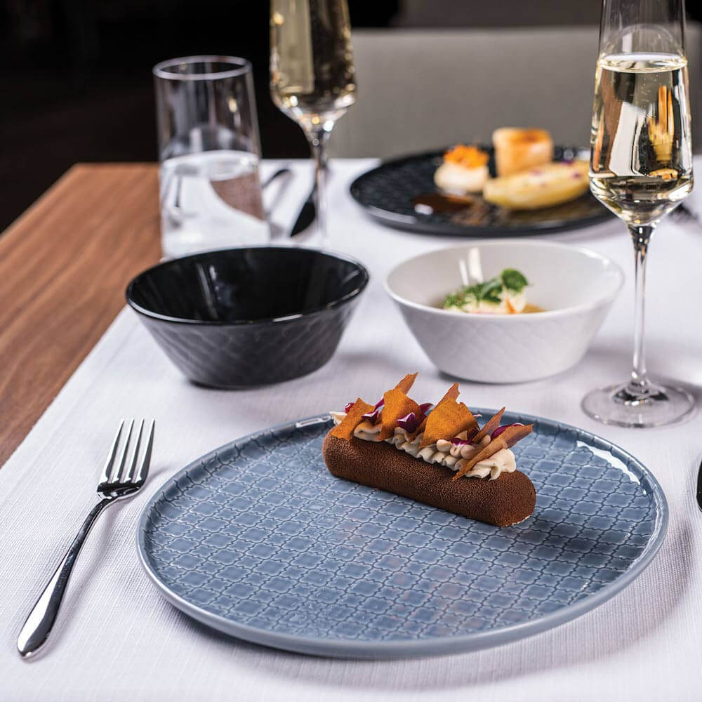 talerz płytki, kolor szaroniebieski, Marrakesz, 205x205 mm 1