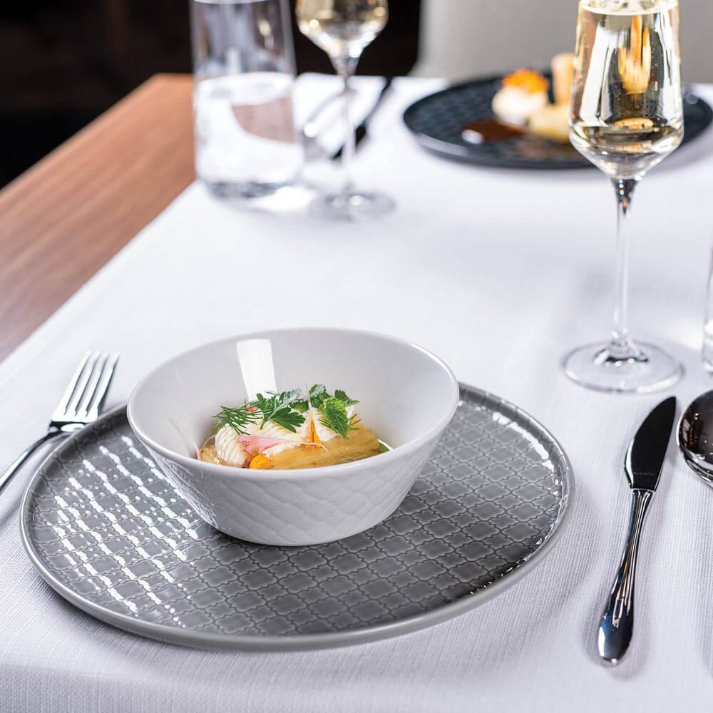 talerz płytki, kolor szary, Marrakesz, 240x130 mm 1