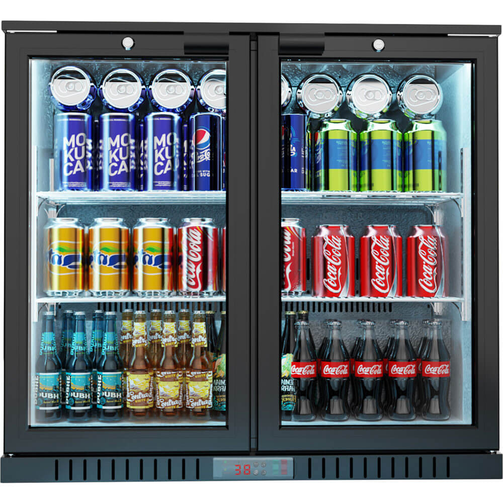 barowa witryna chłodnicza, 2-drzwiowa, V 198 l 4