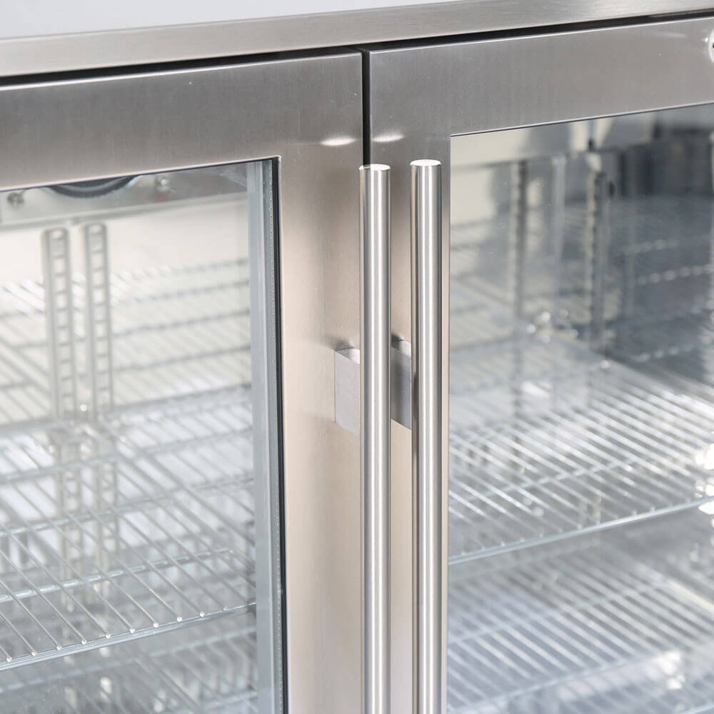 barowa witryna chłodnicza, stalowa,  2-drzwiowa, V 198 l 4