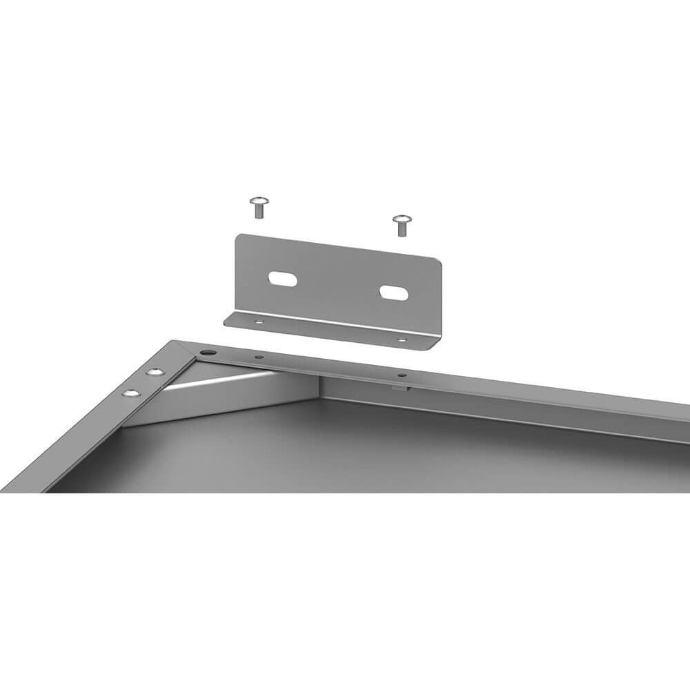 okap przyścienny skrzyniowy skręcany z łapaczami, bez oświetlenia (króciec d=250mm) 1210x1000x400 5
